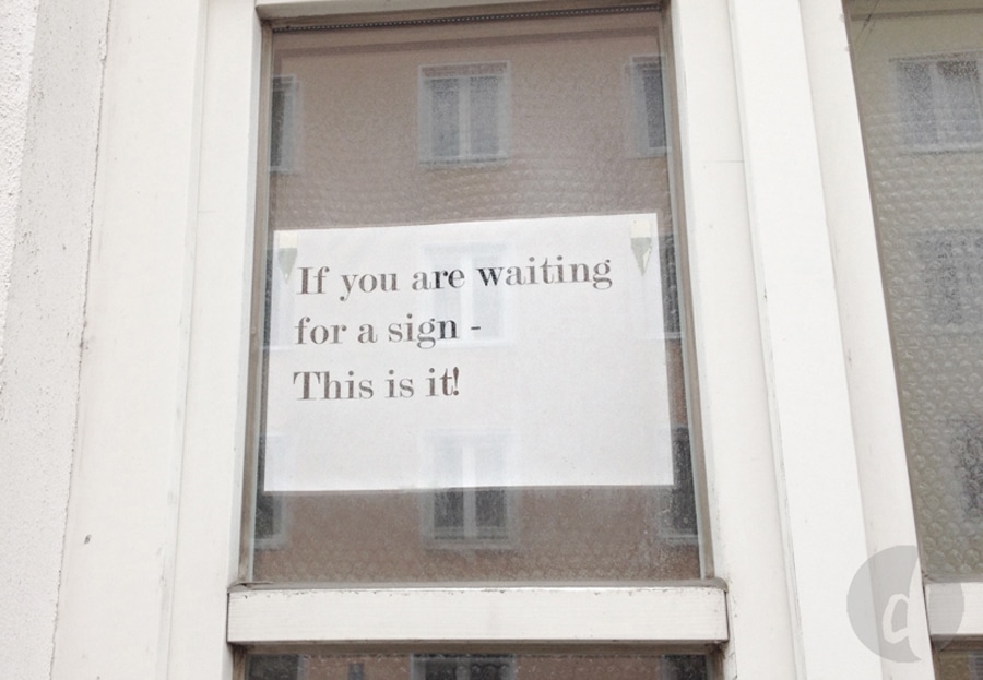 waiting for a sign