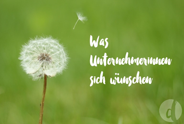 Was Unternehmerinnen wollen*