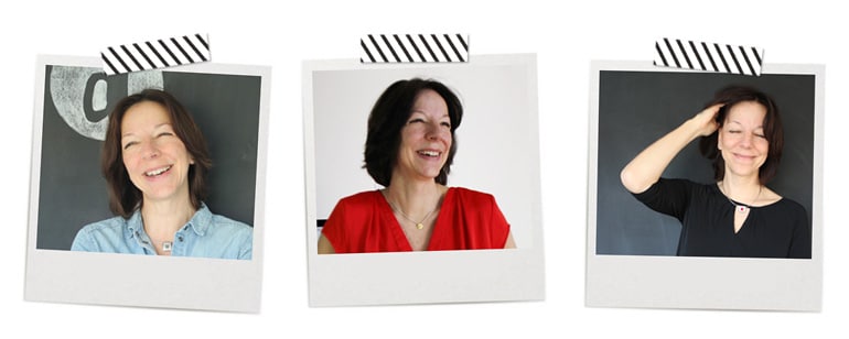 Selbstporträts im Look von Polaroid-Aufnahmen