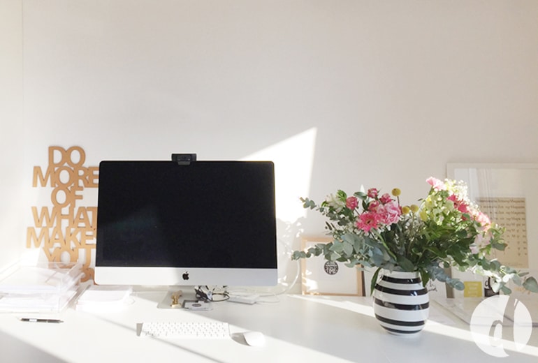 Branding-Projekt bei Delicious Design Martinas Schreibtisch