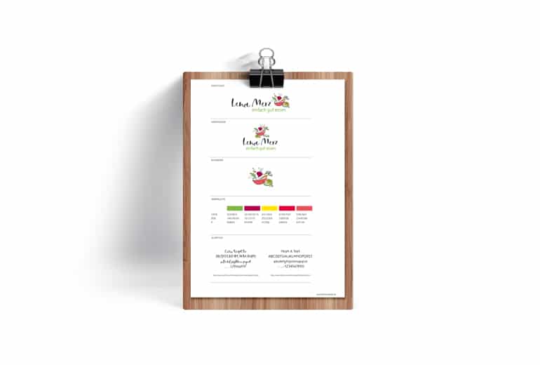 Styleguide - Branding für Foodblog - Delicious Design