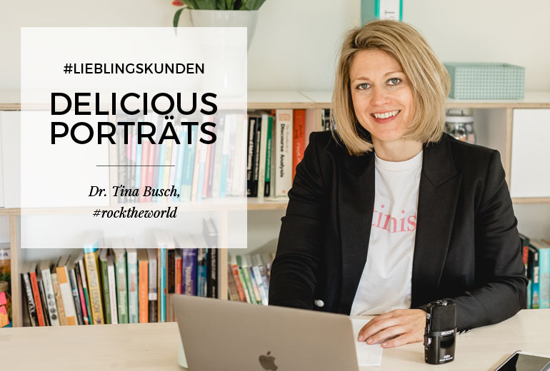 Delicious Webdesign für Englisch Coach: Tina Busch, #rocktheworld