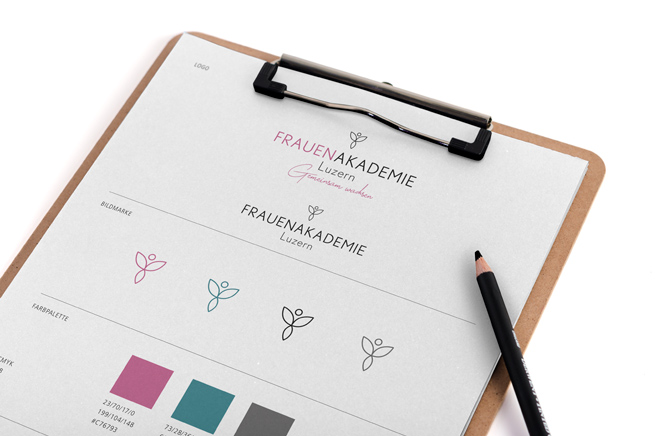 Delicious Design Frauenakademie Luzern Styleguide