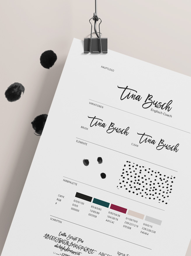 Delicious Design Tina Busch Styleguide