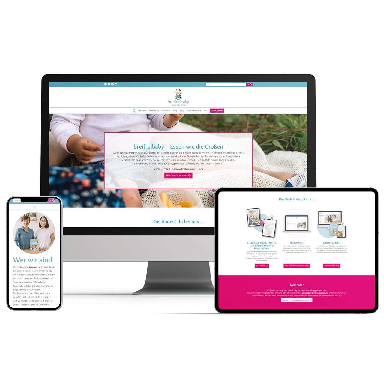 Delicious Design Breifreibaby Website