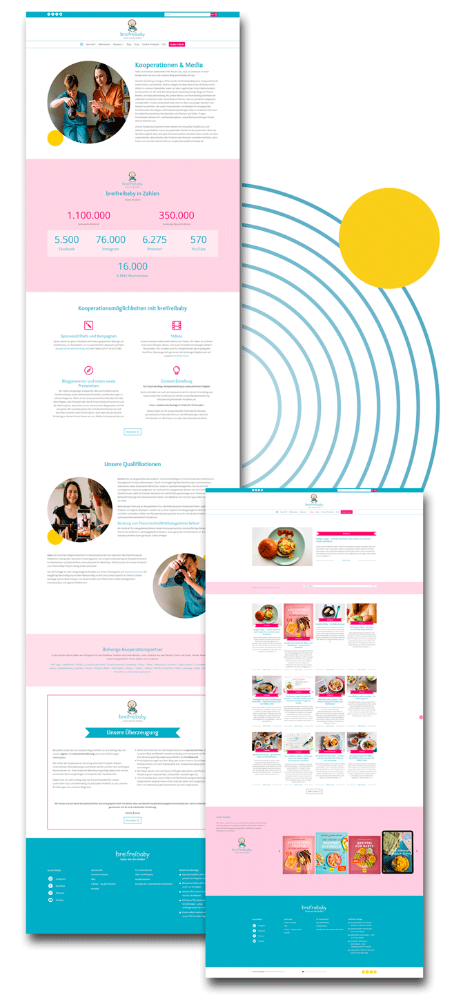 Delicious Design Breifreibaby Website