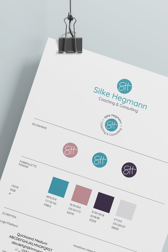 Styleguide für Silke Hegmann